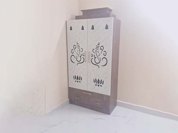 Wooden Pooja Cupboard